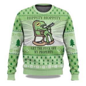 2025 Hippity Hoppity Frog Meme Christmas Christmas Ugly Sweater