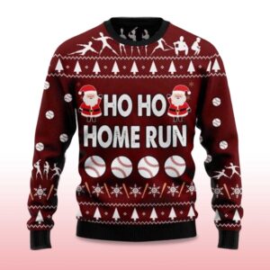 Alternative view of 2025 Ho Ho Home Run Ugly Christmas Sweater