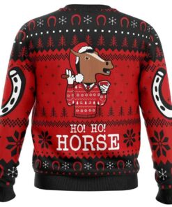 Alternative view of 2025 Ho Ho Horse Bojack Horseman Ugly Christmas Sweater