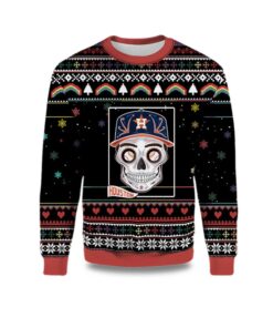 2025 Houston Astros Sugar Skull Ugly Christmas Sweater