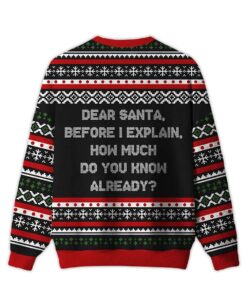 Alternative view of 2025 How Much Do You Know Already Ugly Christmas Sweater