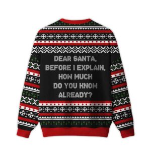 Alternative view of 2025 How Much Do You Know Already Ugly Christmas Sweater