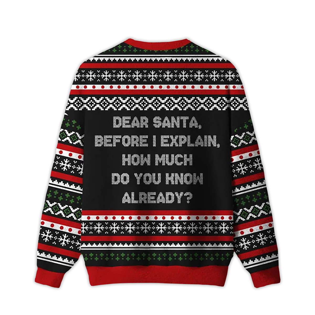 Alternative view of 2025 How Much Do You Know Already Ugly Christmas Sweater