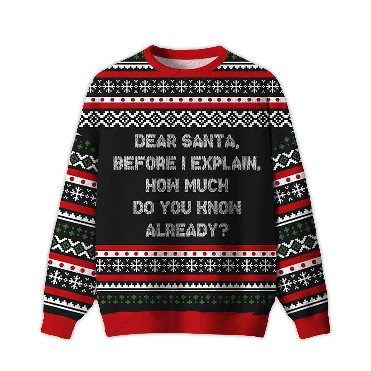 2025 How Much Do You Know Already Ugly Christmas Sweater
