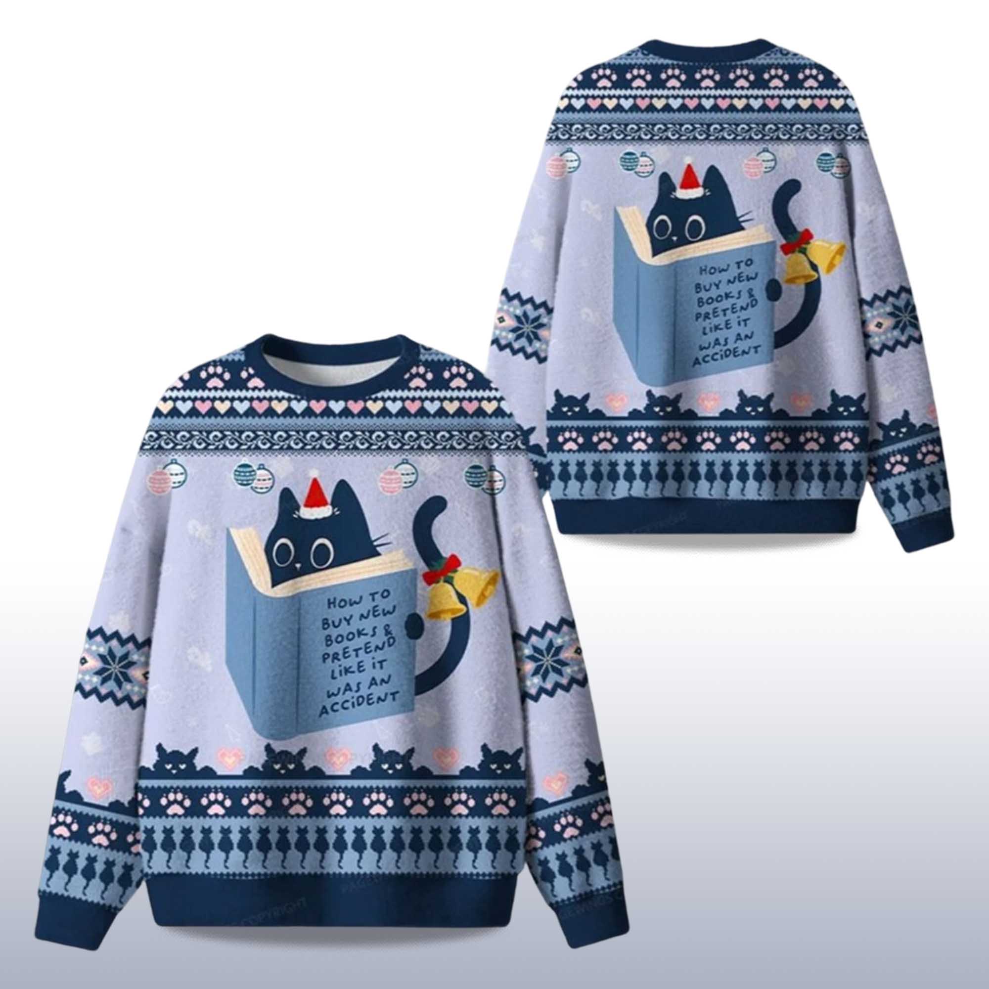 Alternative view of 2025 How To Buy New Books Christmas Ugly Sweater