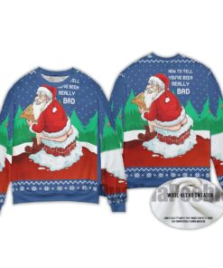 Alternative view of 2025 How To Tell You've Been Really Bad Ugly Christmas Sweater