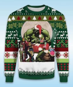 Alternative view of 2025 Hulk Have Yourself a Merry Marvel Ugly Christmas Sweater