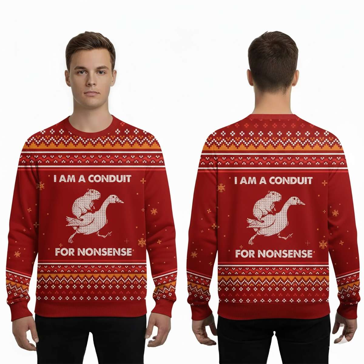 2025 I Am A Conduit For Nonsense Ugly Sweater