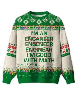 2025 I Am Good With Math Ugly Christmas Sweater
