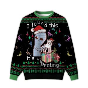 2025 I Found This It's Vibrating Ugly Christmas Sweater