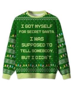 2025 I Got Myself For Secret Santa Ugly Christmas Sweater