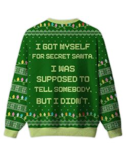 Alternative view of 2025 I Got Myself For Secret Santa Ugly Christmas Sweater