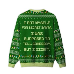 Alternative view of 2025 I Got Myself For Secret Santa Ugly Christmas Sweater