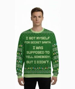 Alternative view of 2025 I Got Myself For Secret Santa Ugly Sweater