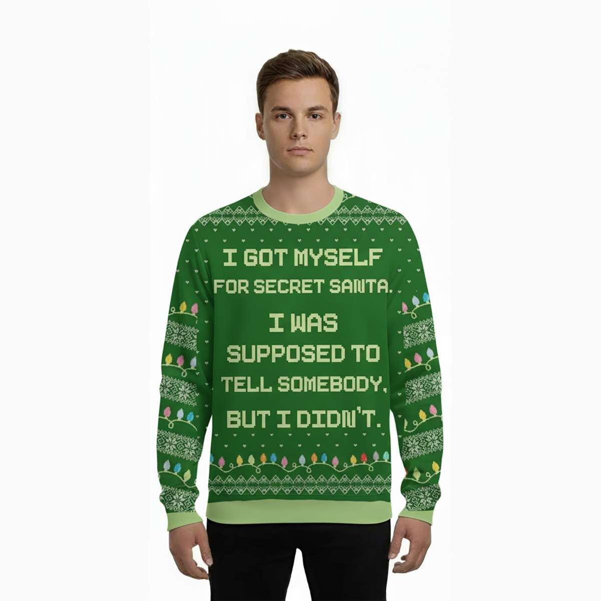 Alternative view of 2025 I Got Myself For Secret Santa Ugly Sweater