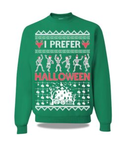 Alternative view of 2025 I Prefer Halloween Skeleton Dance Ugly Sweater Christmas