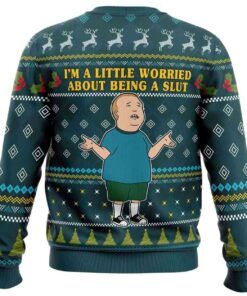 Alternative view of 2025 I'm a Little Worried King Of The Hill Ugly Christmas Sweater