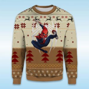 Alternative view of 2025 I'm a Spider Man Ugly Christmas Sweater
