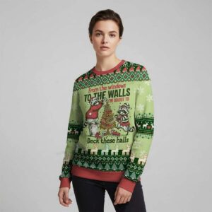 2025 I'm About To Deck These Halls Ugly Christmas Sweater