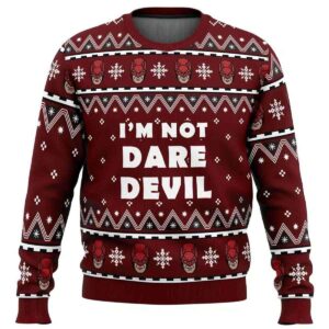 2025 I'm not Daredevil Marvel Ugly Christmas Sweater