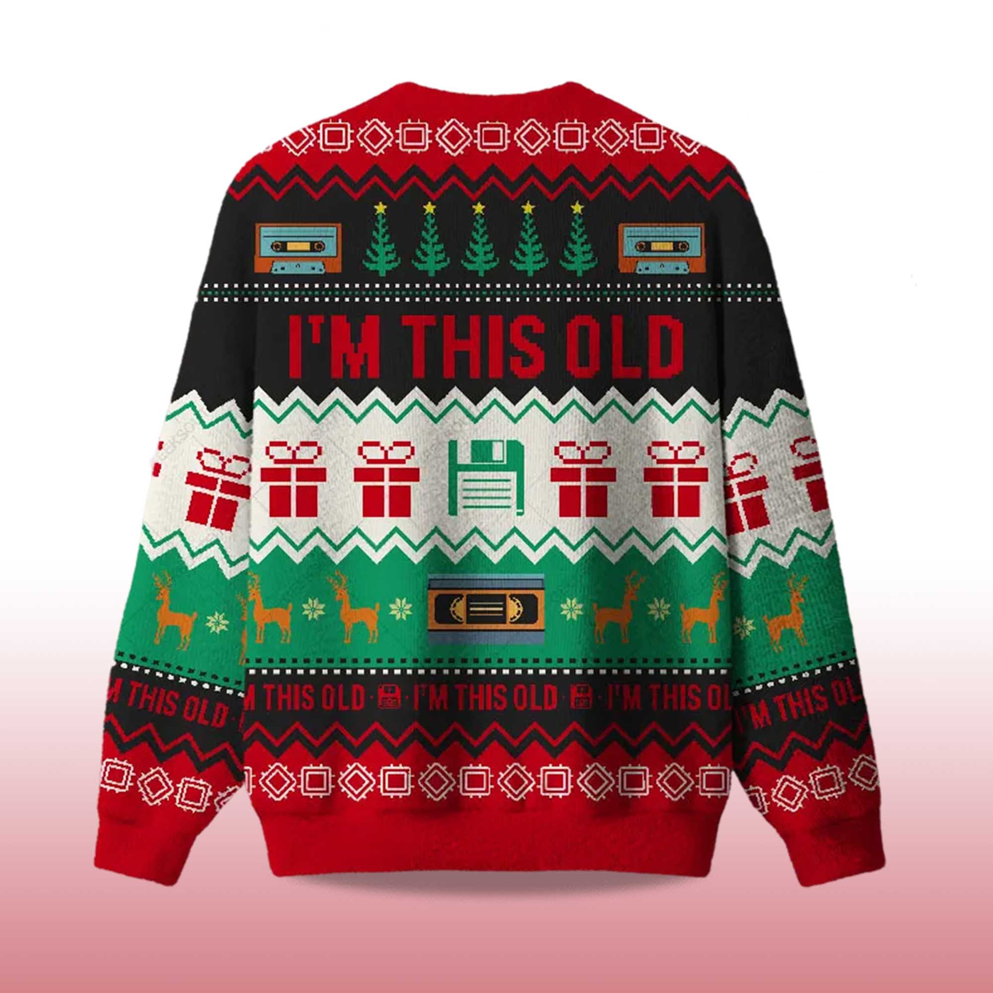 Alternative view of 2025 I'm This Old Vintage Ugly Christmas Sweater