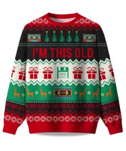2025 I'm This Old Vintage Ugly Christmas Sweater