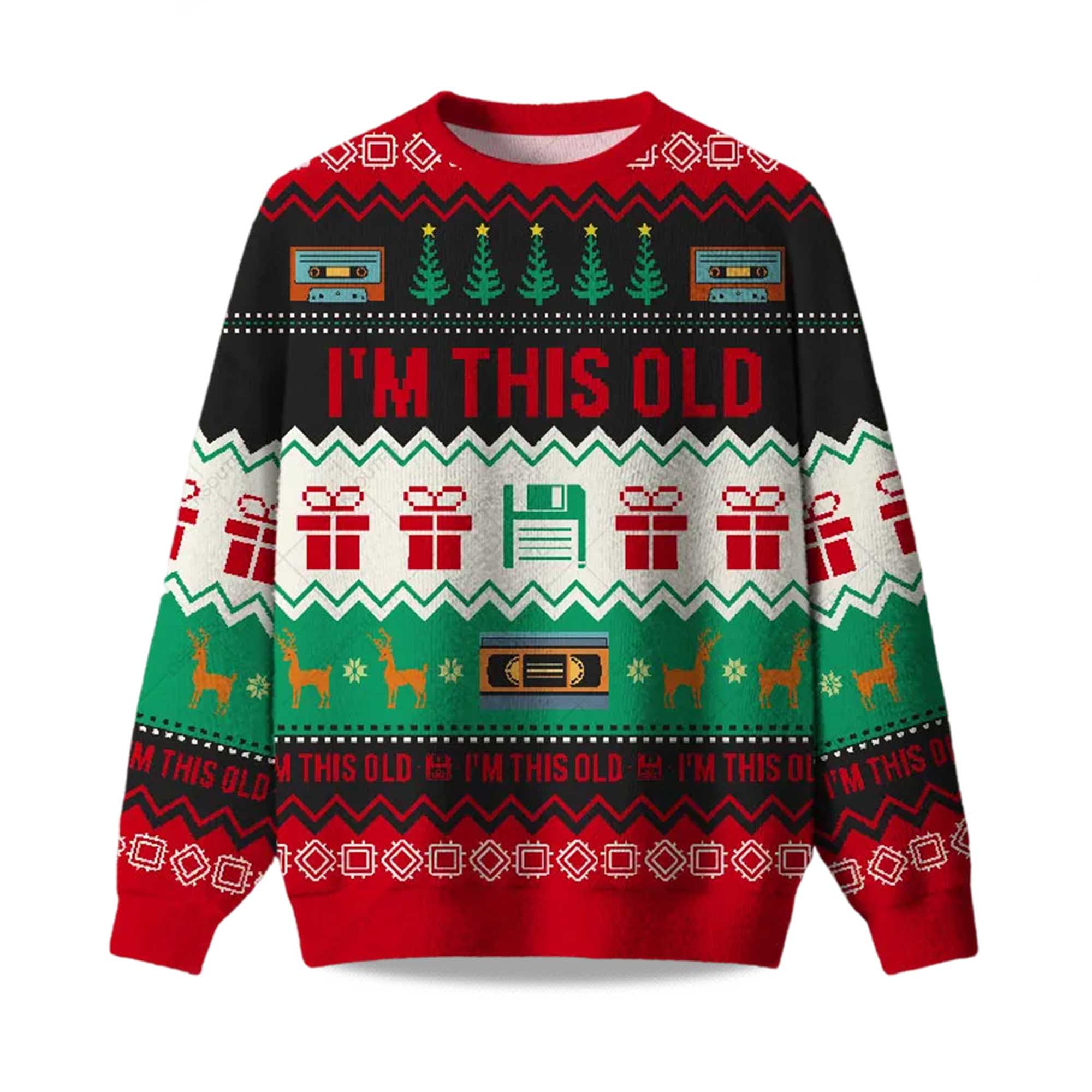 2025 I'm This Old Vintage Ugly Christmas Sweater