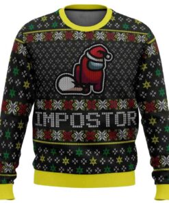 2025 Impostor Santa Among Us Ugly Christmas Sweater