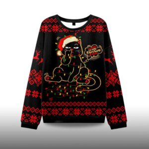 Alternative view of 2025 It's Fine I'm Fine EveryThing Is Fine Ugly Christmas Sweater