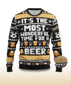 Alternative view of 2025 It's The Most Wonderful Time For A Beer Ugly Christmas Sweater