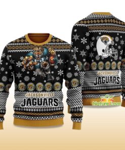 Alternative view of 2025 Jacksonville Jaguar Football Ugly Christmas Sweater
