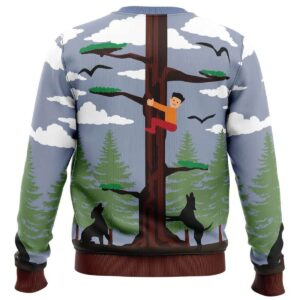 Alternative view of 2025 Jake Park Happy Ending Dead by Daylight Ugly Christmas Sweater
