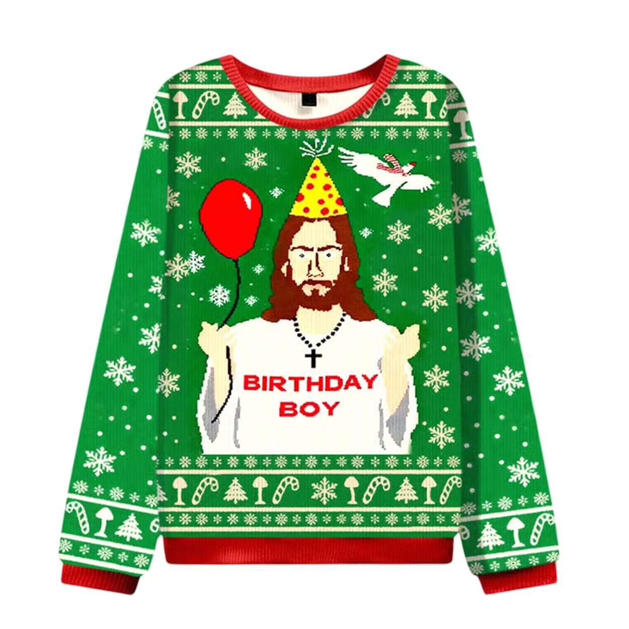 2025 Jesus Birthday Boy Christmas Ugly Sweater