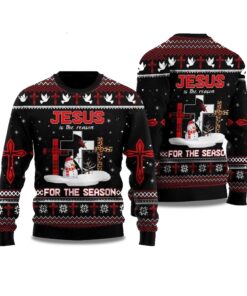 2025 Jesus The Reason for The Season Ugly Christmas Sweater