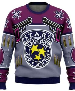 2025 Jill Valentine Season's Blasting Dead by Daylight Ugly Christmas Sweater