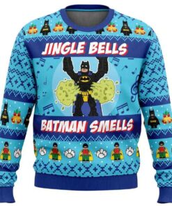 2025 Jingle Bells Batman Smells DC Comics Ugly Christmas Sweater