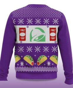 Alternative view of 2025 Jingle Bells Taco Shells Fire Ugly Christmas Sweater
