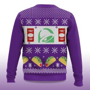 Alternative view of 2025 Jingle Bells Taco Shells Fire Ugly Christmas Sweater