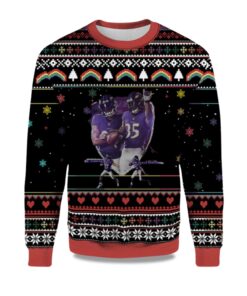 2025 J.K Dobbins And Gus Edwards Ugly Christmas Sweater