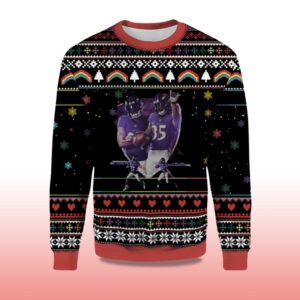 Alternative view of 2025 J.K Dobbins And Gus Edwards Ugly Christmas Sweater