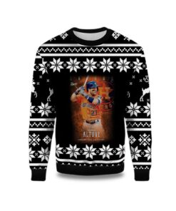 2025 Jose Altuve Houston Astros Ugly Christmas Sweater