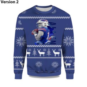 Alternative view of 2025 Josh Allen Bills Ugly Christmas Sweater