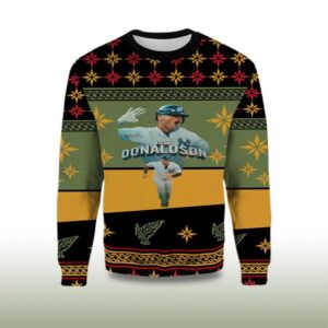 Alternative view of 2025 Josh Donaldson New York Yankees Ugly Christmas Sweater