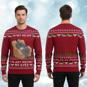 2025 Just Resting My Eyes Ugly Christmas Sweater