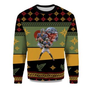 2025 Justin Fields Ugly Christmas Sweater