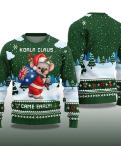 Alternative view of 2025 Koala Claus Came Early Ugly Christmas Sweater