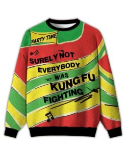 2025 Kung Fu Christmas Party Ugly Christmas Sweater