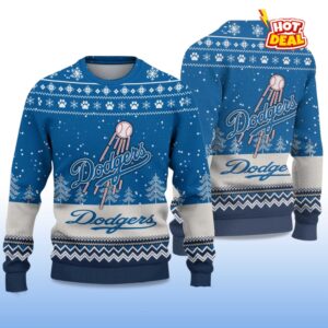 Alternative view of 2025 LA Dodgers Ugly Christmas Sweater