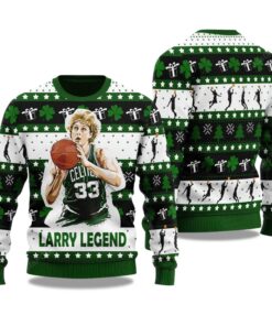 2025 Larry Bird Basketball Christmas Ugly Sweater