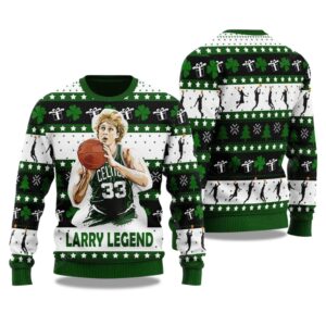 2025 Larry Bird Basketball Christmas Ugly Sweater